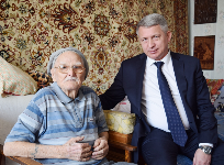 Глава Горячего Ключа поздравил с  95-летием ветерана Алексея Даниловича Литвинова 
